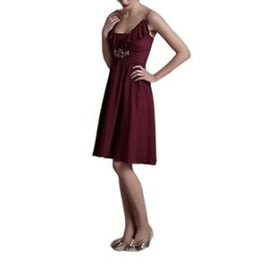 BHLDN ANTHROPOLOGIE QUILLAREE Berry dress size 8